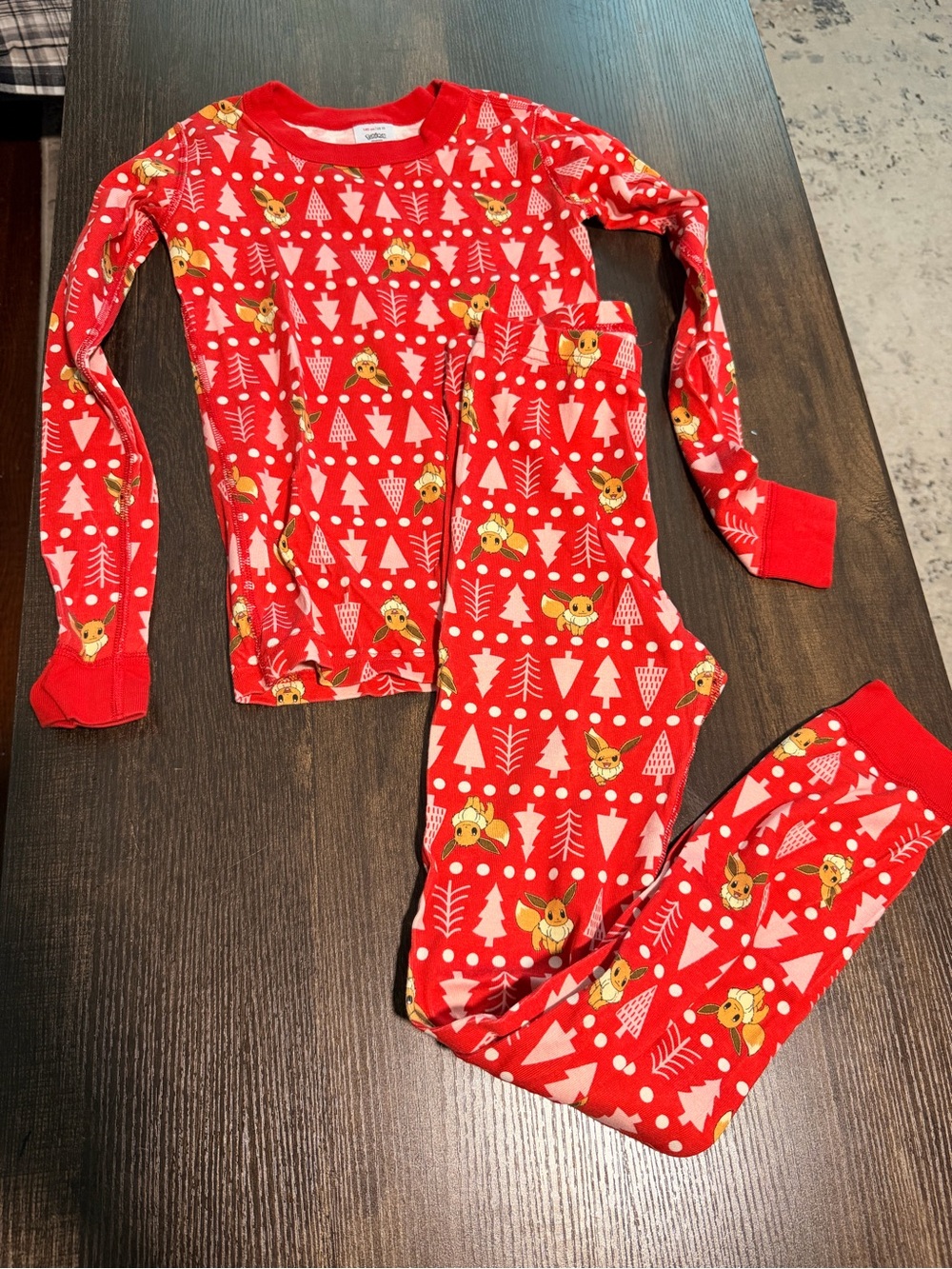 Hanna Andersson Red Reindeer & Tree Holiday Pajama Set